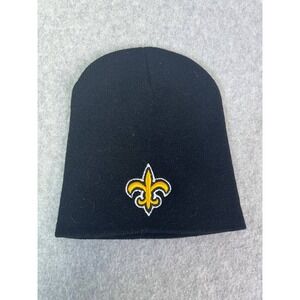 New Orleans Saints Beanie Hat Black Sideline 100% Acrylic Knit Cap Hat‎